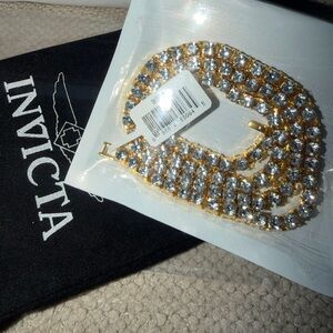 Invicta Women's Gold Crystal necklace
